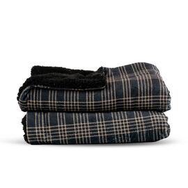 Sagaform Rut Fleece kariert Schwarz - Sagaform LT52227-N0002