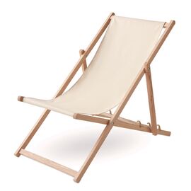 Liegestuhl Holz Beige -  MO6503-13