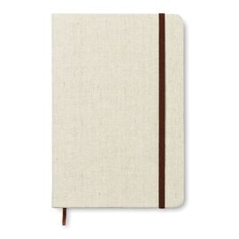 A5 notitieboek, canvas Beige -  MO8712-13