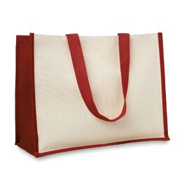 Jute/Canvas Shopper  Rot -  MO8967-05