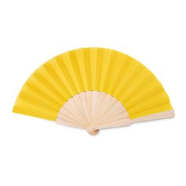 Manual hand fan wood Yellow -  MO9532-08