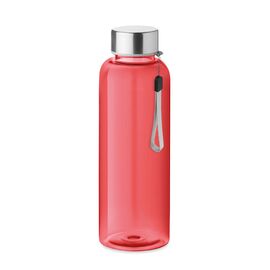 RPET fles 500 ml Transparant rood -  MO9910-25