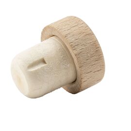 Houten dop met kurk Naturel -  079044