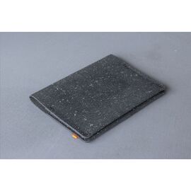 Recycled Leather Passport Holder Passhülle Schwarz - Made Out Of W14098