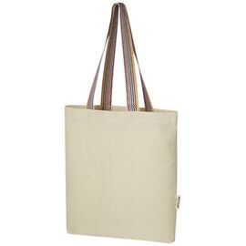 Sac shopping Rainbow de 5 l en coton recyclé 180 g/m² Naturel - Unbranded 12064206