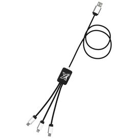 SCX.design C17 Easy to Use Ladekabel mit Leuchtlogo Schwarz, Weiß - SCX.design 2PX00390