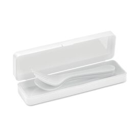 Set de couverts en PP Blanc -  MO6661-06