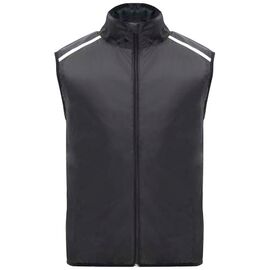 Jannu lichte unisex hardloopbodywarmer Zwart - Roly R66843O2