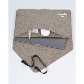 Recycled Felt Laptop Sleeve 14" Taupe - Made Out Of W49242