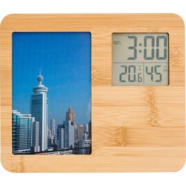 Wetterstation aus Bambus Colton Braun -  866586.011
