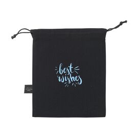 Gift Pouch GRS Recycled Cotton (150 g/m²) S Black -  231398