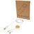 Câble 5 en 1 Chechia en plastique recyclé de 150 cm pour la synchronisation des données et la charge rapide de 27 W avec détails en bambou Blanc - Unbranded 12442201