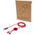 Câble 5 en 1 Alasia en aluminium et plastique recyclés de 150 cm pour la synchronisation des données et la charge rapide de 27 W Rouge - Unbranded 12442521