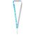 Isla 1 Meter RPET Sublimation Lanyard mit Sicherheitsverschluss Weiss, Weiss, Weiss - Unbranded 1PL06200