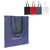 Sac en coton bio couleur long 140g/m² 38x42 cm Noir -  LT95377-N0002