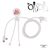 2089 | Xoopar Mr. Bio Long Power Delivery Cable with data transfer Weiß - Xoopar LT41007-N0001