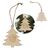 Houten kerstornament kerstboom Natuur -  LT90283-N0094