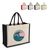 Jute-Katoen Tote OEKO-TEX® 42.5 x 19 x 32cm 320g/m² Donkerblauw -  LT95373-N0010
