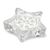 Bougeoir en forme d'étoile Argent mat -  CX1370-16