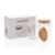 Set de 2 verres double paroi 250ml avec couvercle en bambou Transparent - XD Collection P432.140