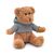 Ours en peluche avec T-shirt Gris -  MO7375-07