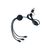 6-in-1 Kabel aus RCS recyceltem TPE und recyceltem Plastik Schwarz - XD Collection P302.481