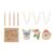 Holzanhänger-Set Holz -  CX1535-40