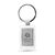 Luxe metalen sleutelhanger Glanzend zilver -  KC2126-17