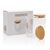 2-tlg Set Borosilikatgläser mit Bambusdeckel 350ml Transparent - XD Collection P432.270