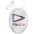 RFX&#8482; H-16 ovale lichtgewicht reflecterende PVC hanger Wit - RFX™ 1PR12801
