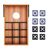 Double sided MDF game set Wood -  MO6427-40