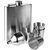 Set flasque et verres en acier noxydable  Brittany Argent -  2807.032