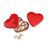 Heart tin box with candies Red -  MO7234-05