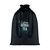 Large Cotton draw cord bag Black -  MO9733-03