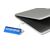 Hub en aluminium de 4 ports USB Leo Noir -  7737.001