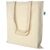 Budget Fairtrade cotton bag with long handles Ecru - MultiGift Fairtrade 987413