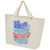 Cannes 200 g/m2 recycled shopper tote bag 10L Natural  - Unbranded 12069606