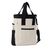 VINGA Volonne AWARE™ recycled canvas koeltas/tote Gebroken wit, Zwart - Vinga V422113