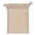 Zuziehbeutel OEKO-TEX® Baumwolle 140g/m² 10x14cm Ecru -  LT95232-N0054