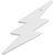 Attache réfléchissante en TPU en forme de flash H-10 RFX&#8482; Blanc - RFX™ 1PR09701