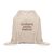 Recycled cotton drawstring bag Beige -  MO2401-13