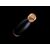 Vacuum stainless steel bottle with bamboo lid and bottom Black - XD Collection P436.791