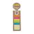 Boekenlegger met memoblaadjes Beige -  MO7804-13