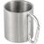 Doppelwandiger Kaffeebecher aus Edelstahl (185 ml) Nella Schwarz -  8245.001