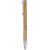 Stylo bille en bambou et plastique Deborah Brun -  1171445.011.Zwartschrijvend