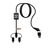 SCX.design C48 CarPlay 5-in-1 Ladekabel mit Leuchtlogo Schwarz - SCX.design 2PX12190