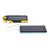 Gummierte ABS Solar-Powerbank Arin Schwarz -  1262005.001
