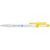 Unica recycled plastic ballpoint pen (black ink) Yellow - Unbranded 10796611