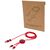 Câble 5 en 1 Alasia en aluminium et plastique recyclés de 150 cm pour la synchronisation des données et la charge rapide de 27 W Rouge - Unbranded 12442521