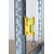 Gerecycled ABS sleutelhanger met waterpas Indira Zwart -  1267826.001
